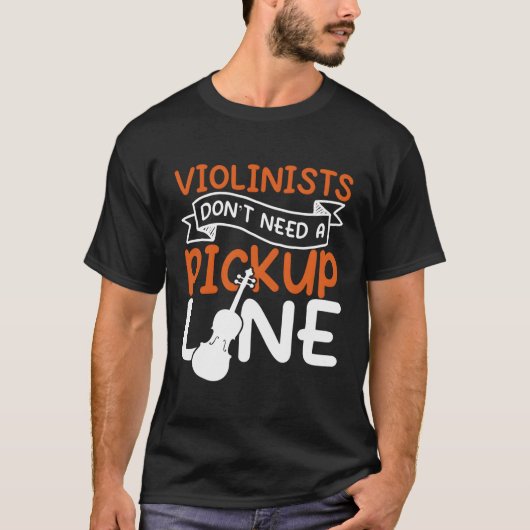 バイオリン奏者先生バイオリン Tシャツ (正面)