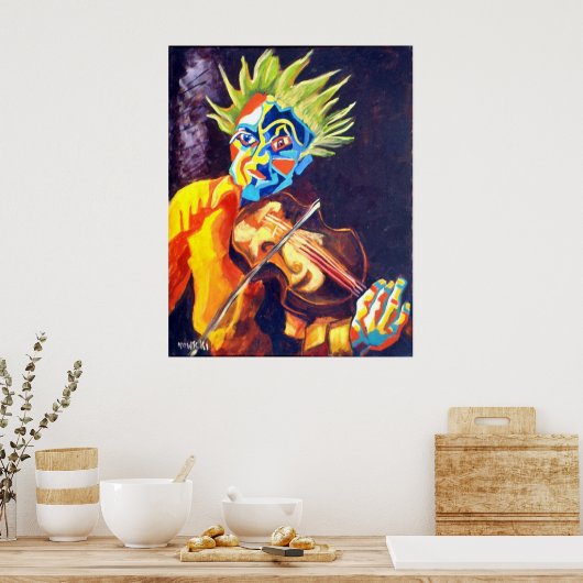 バイオリン奏者 ポスター (キッチン)