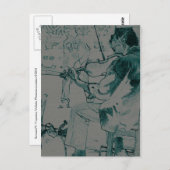 バイオリン奏者 ポストカード (正面/裏面)