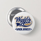 バイオリン奏者(世界のベスト) 缶バッジ (正面&裏面)