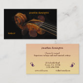 バイオリン奏者 名刺 (正面/裏面)