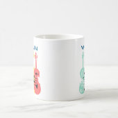 バイオリン奏者 楽器 コーヒーマグカップ (中央)