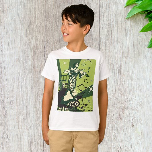 バイオリン奏者 音符 Tシャツ
