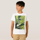 バイオリン奏者 音符 Tシャツ (正面フル)