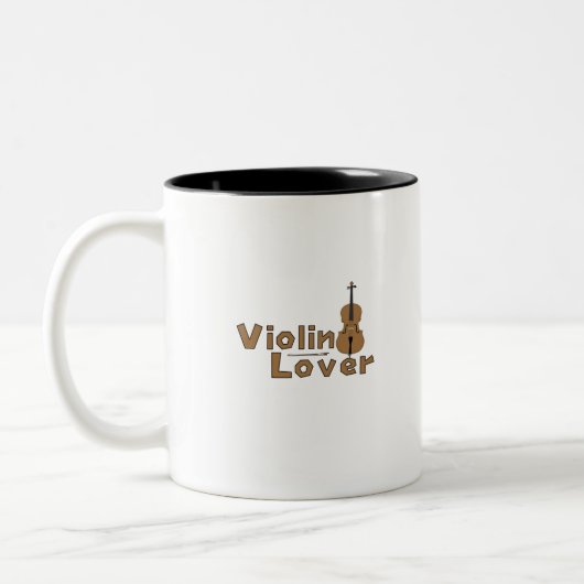 バイオリン好き ツートーンマグカップ (左)