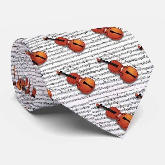 バイオリン好き_ ネクタイ (ロール)