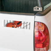 バイオリン好き_ バンパーステッカー (トラック上)