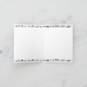 バイオリン弓ハッピーバースデー カード (内部)