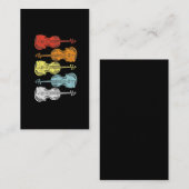 バイオリン弦楽器プレーヤーのミュージシャン 名刺 (正面/裏面)