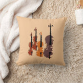 バイオリン弦楽四重奏芸術品を気取った楽 クッション (ブランケット)