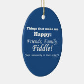 バイオリン弾きで私を幸せにする セラミックオーナメント (右)
