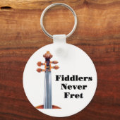 バイオリン弾き決してキーリングをフレット キーホルダー (正面)