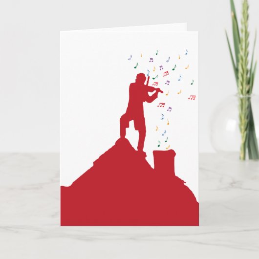 バイオリン弾き カード (正面)