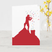 バイオリン弾き カード (黄色い花)