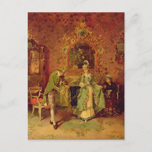 バイオリン弾き ポストカード (正面)