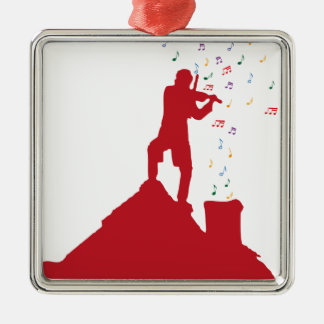 バイオリン弾き メタルオーナメント