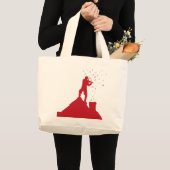 バイオリン弾き ラージトートバッグ (正面(商品))