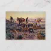 バイオリン弾き(1919年)に支払うチャールズM.ラッセル 名刺 (裏面)