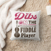 バイオリン弾きFiddlerの妻ガールフレンドのDibs クッション (ブランケット)