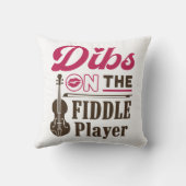 バイオリン弾きFiddlerの妻ガールフレンドのDibs クッション (裏面)