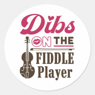 バイオリン弾きFiddlerの妻ガールフレンドのDibs ラウンドシール
