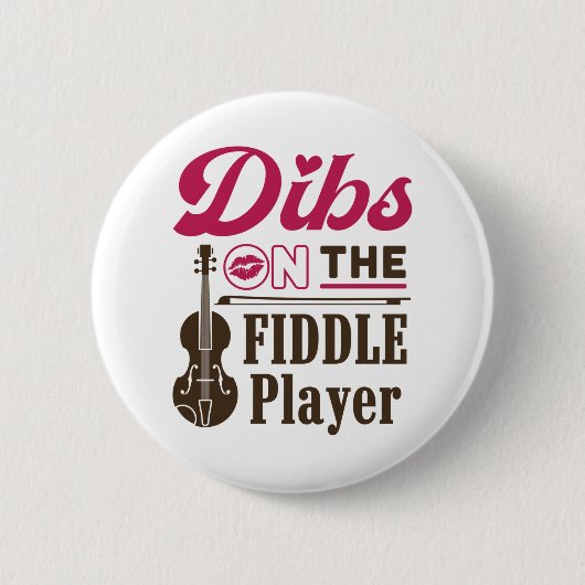 バイオリン弾きFiddlerの妻ガールフレンドのDibs 缶バッジ (正面)