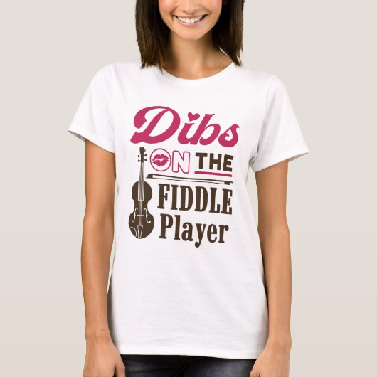 バイオリン弾きFiddlerの妻ガールフレンドのDibs Tシャツ (正面)