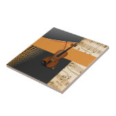 バイオリン抽象芸術 タイル (側面)