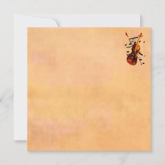 バイオリン招待状 招待状 (正面)