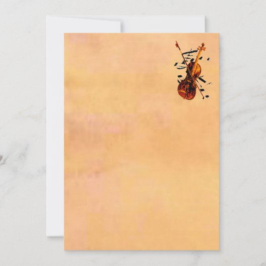 バイオリン招待状 招待状 (正面)