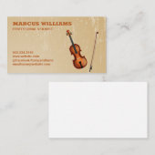 バイオリン楽器 |グランジ | 名刺 (正面/裏面)