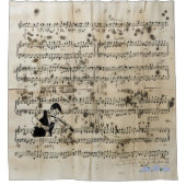 バイオリン楽譜シャワーカーテン シャワーカーテン (正面)