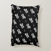 バイオリン模様 アクセントクッション (裏面(縦))