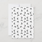 バイオリン猫ミュージックアートカラー付きかわいいカスタム子猫 サンキューカード (裏面)