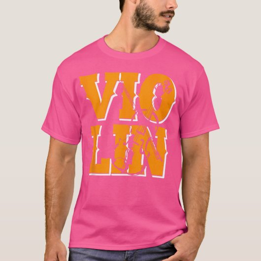 バイオリン管弦楽団バイオリン奏者 Tシャツ (正面)