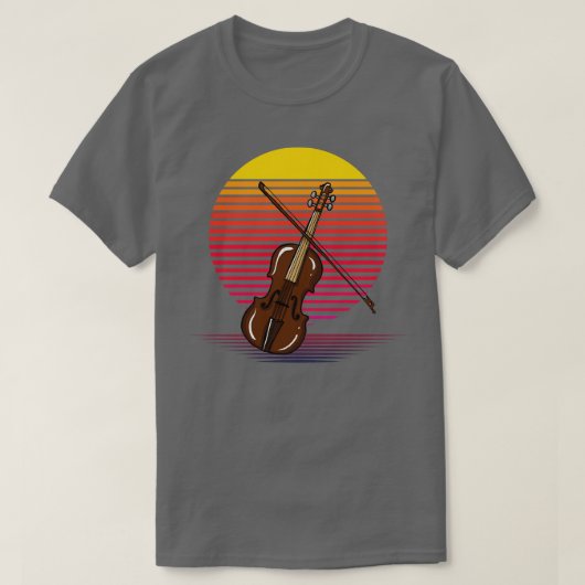 バイオリン蒸気 Tシャツ (デザイン正面)