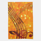 バイオリン鍵 キッチンタオル (縦)