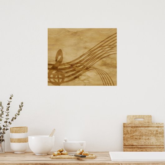 バイオリン鍵 ポスター (キッチン)