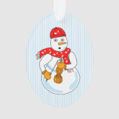 バイオリン雪だるま オーナメント (裏面)