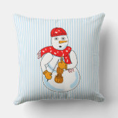 バイオリン雪だるま クッション (裏面)