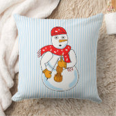 バイオリン雪だるま クッション (ブランケット)