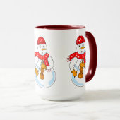 バイオリン雪だるま マグカップ (正面右)