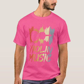 バイオリン音楽の家族 ビンテージ Tシャツ