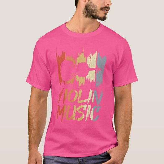 バイオリン音楽の家族 ビンテージ Tシャツ (正面)