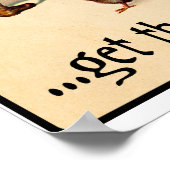 バイオリン音楽を手に入れるバイオリン奏者 ポスター (角)