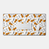 バイオリン音楽ノート デスクマット (キーボード&マウス)