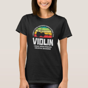 バイオリン音楽ミュージカル楽器ミュージシャンおもしろい Tシャツ