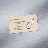 バイオリン音楽教師名刺マグネット マグネット名刺 (インサイチュ)