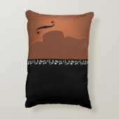 バイオリン音楽楽器 アクセントクッション (裏面(縦))