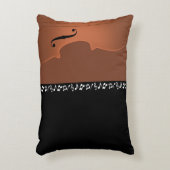 バイオリン音楽楽器 アクセントクッション (正面(垂直))